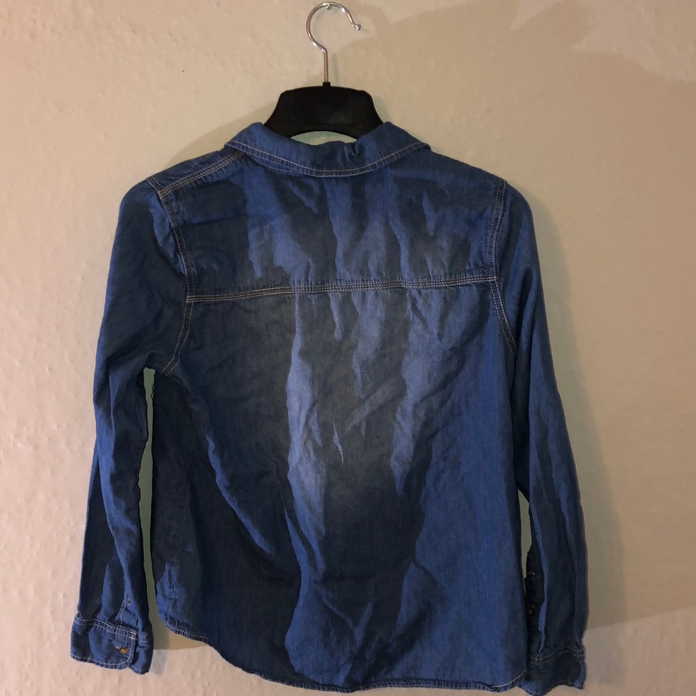 Denim Button Up Blouse - Picture 9 of 11